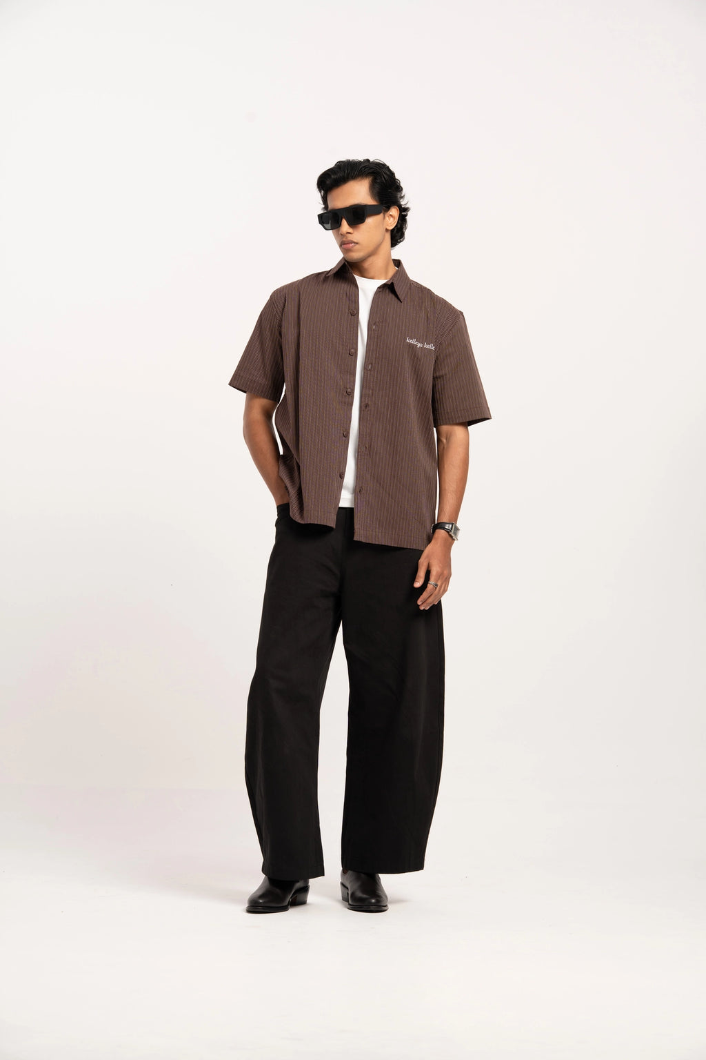 Cocoa Pinstripe Shirt