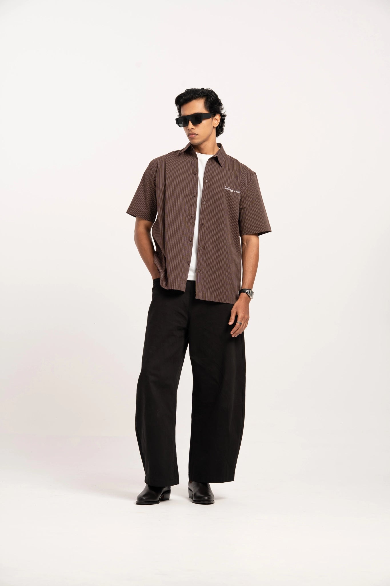 Cocoa Pinstripe Shirt