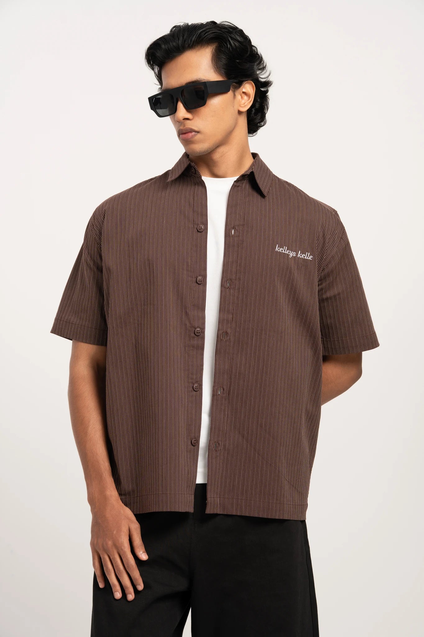 Cocoa Pinstripe Shirt