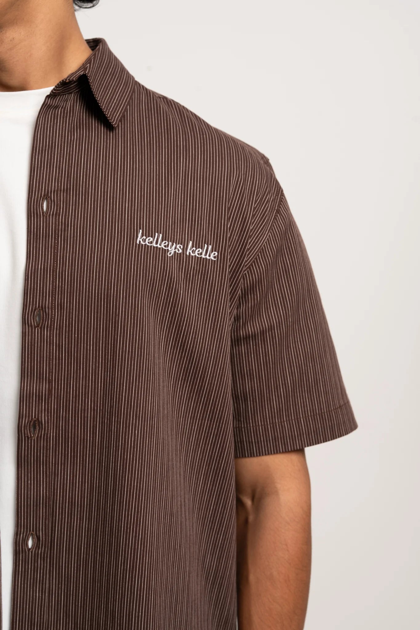 Cocoa Pinstripe Shirt