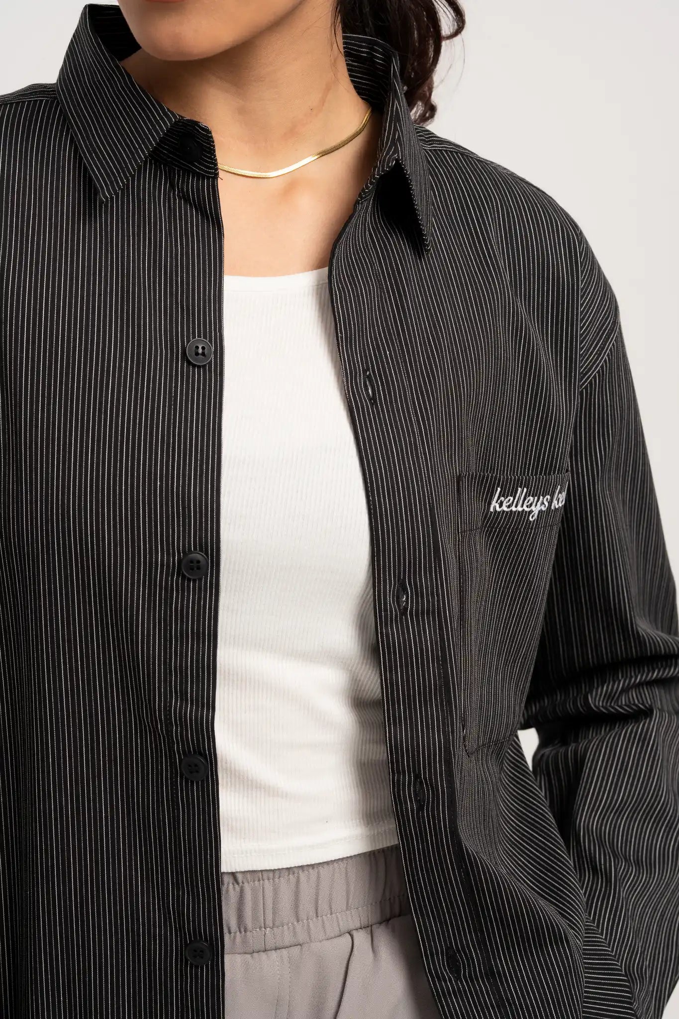 Midnight Pinstripe Shirt