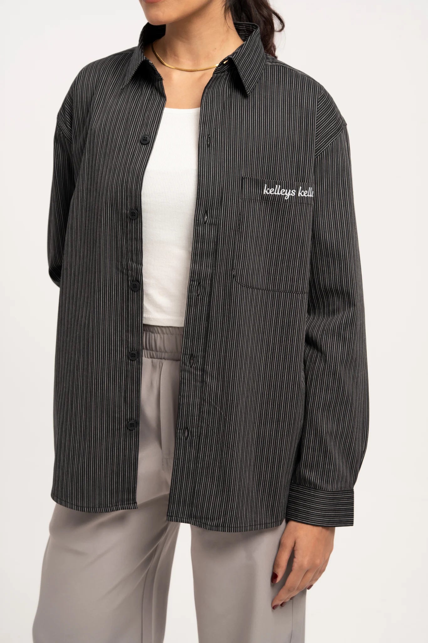 Midnight Pinstripe Shirt