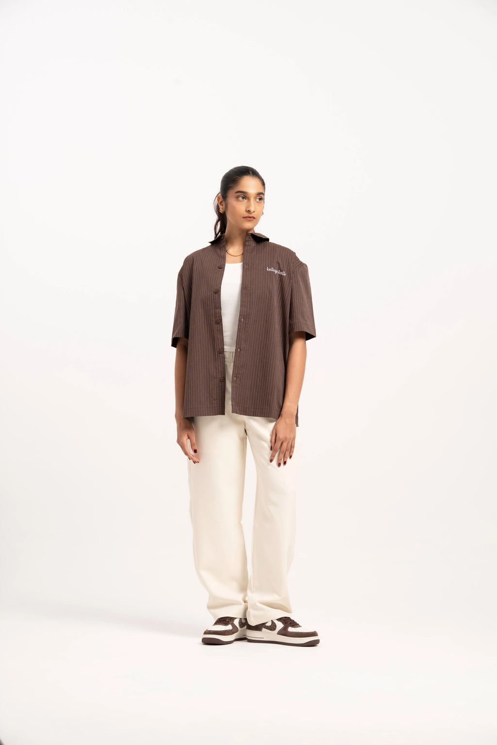 Cocoa Pinstripe Shirt