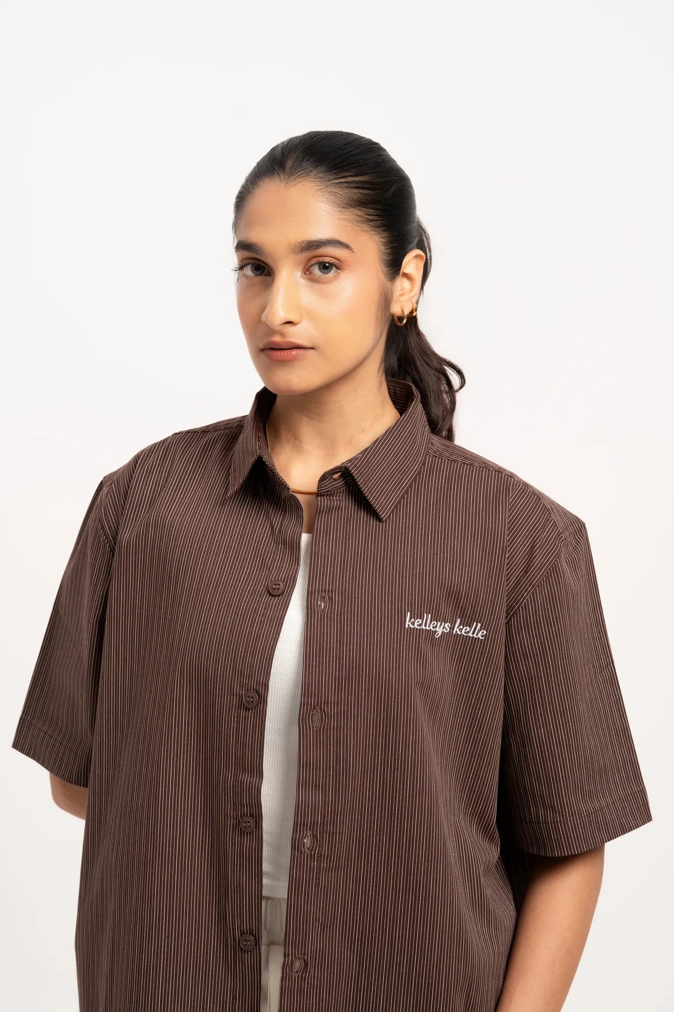 Cocoa Pinstripe Shirt