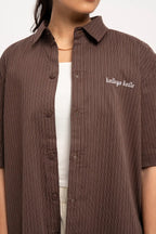 Cocoa Pinstripe Shirt